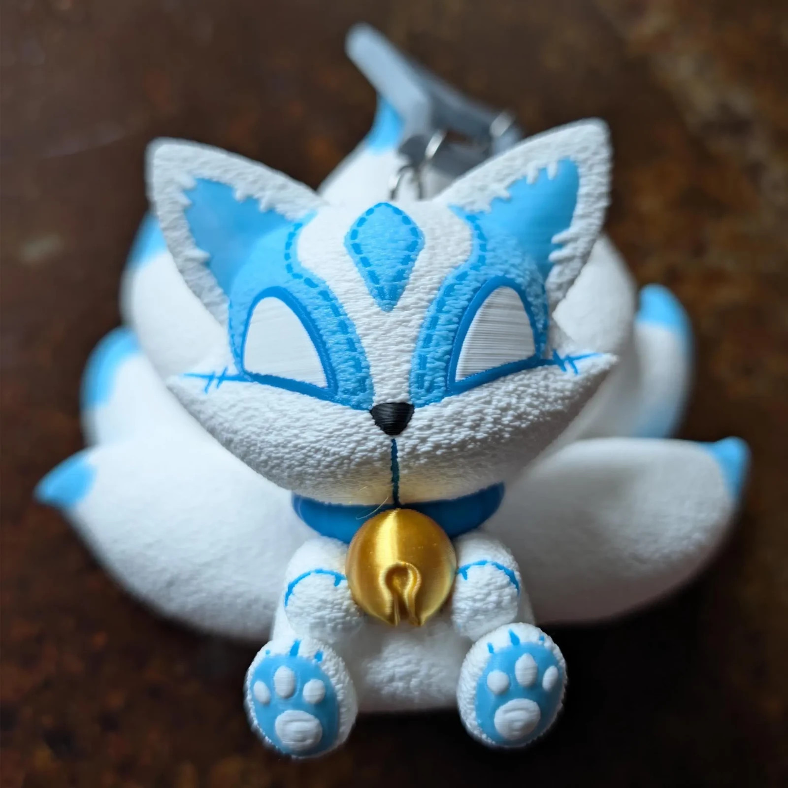 White Fox Marvel Rivals Keychain Accessory Game Luna Snow Charm 3d Print