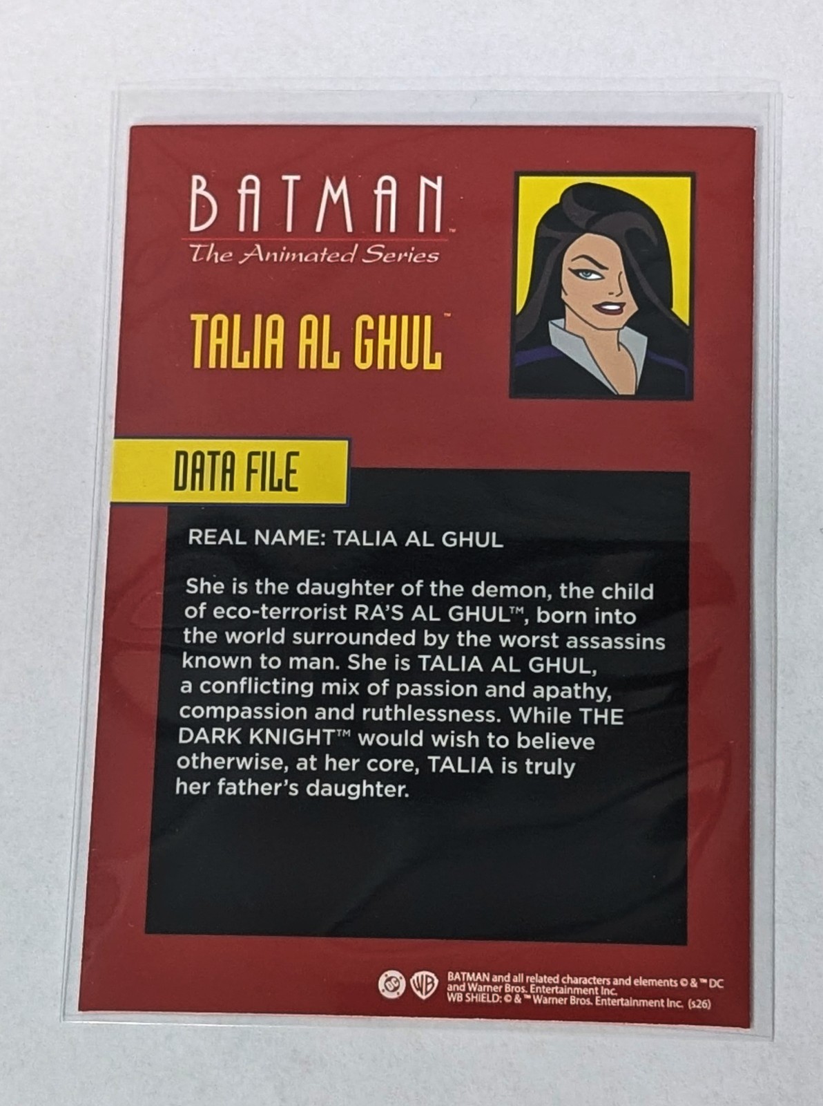 McFarlane DC Direct Talia Al Ghul Batman the Animated Series Card BTAS