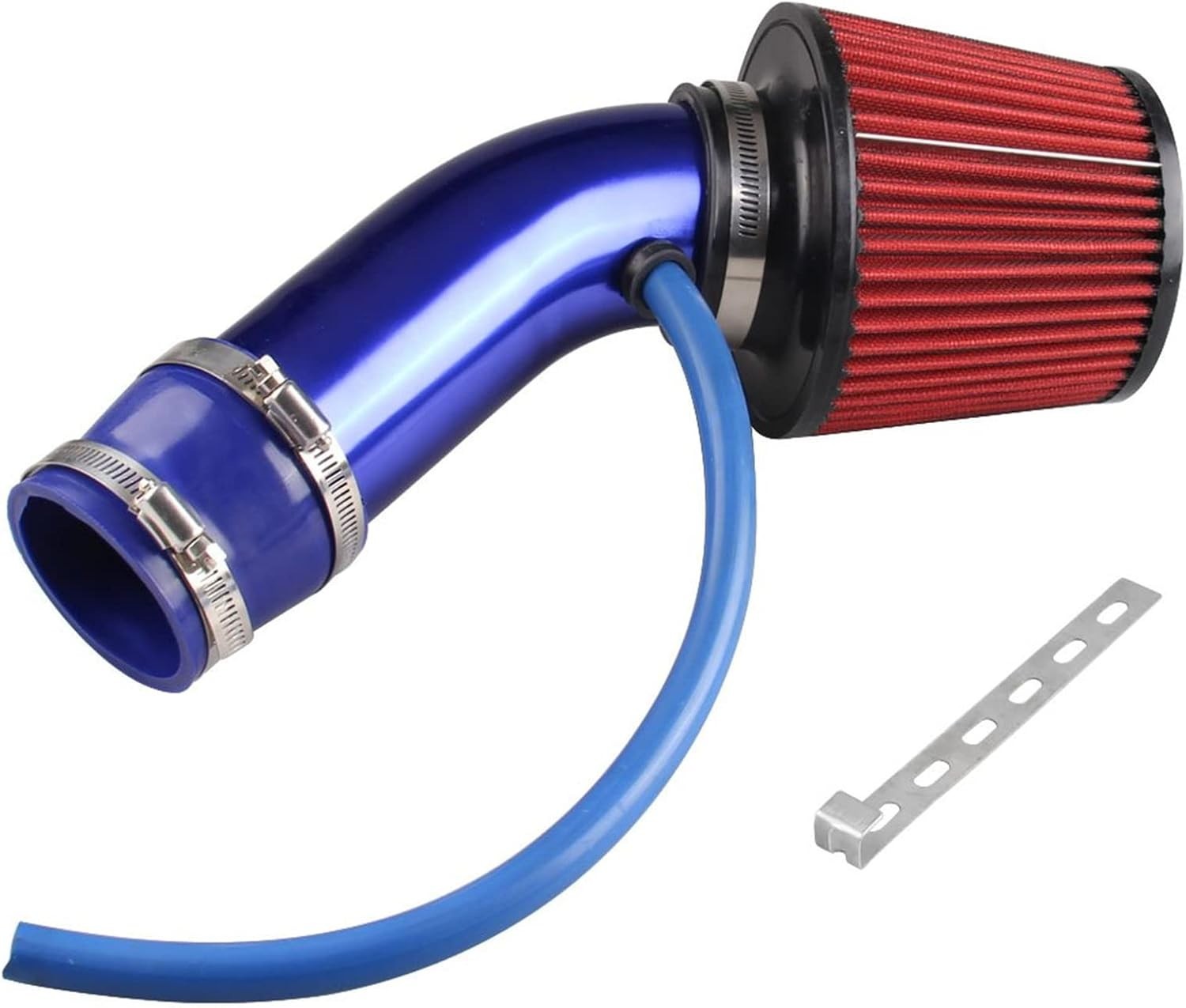 3″ Tubo Entrada Con Filtro De Aire Frío Kit Para Carro Universal Azul En Oferta