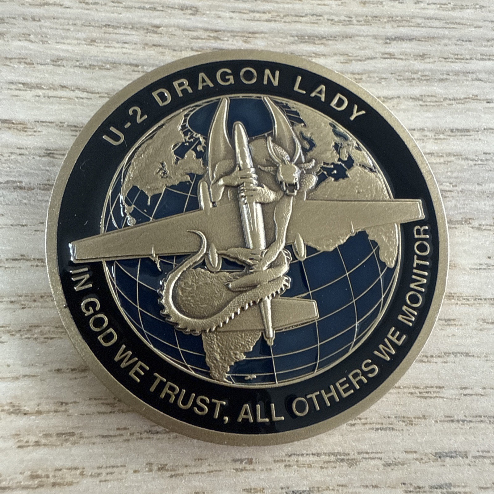 CIA U2 Dragon Lady Spy Plane CHALLENGE COIN – Central Intelligence Agency