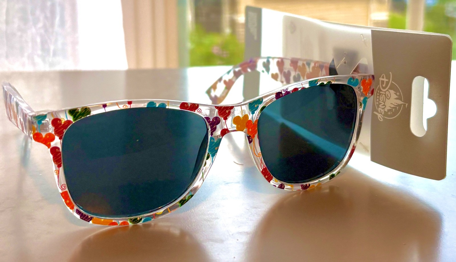 Disney Parks Mickey Ears Balloons Tinted Sunglasses Adult Wayfarer – NEW