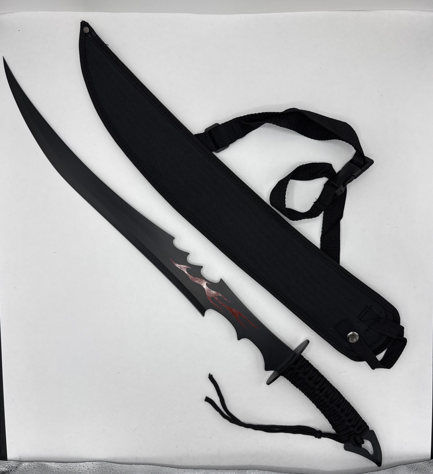 BladesUSA 28” Red Flame Samurai Fantasy Sword HK-1482