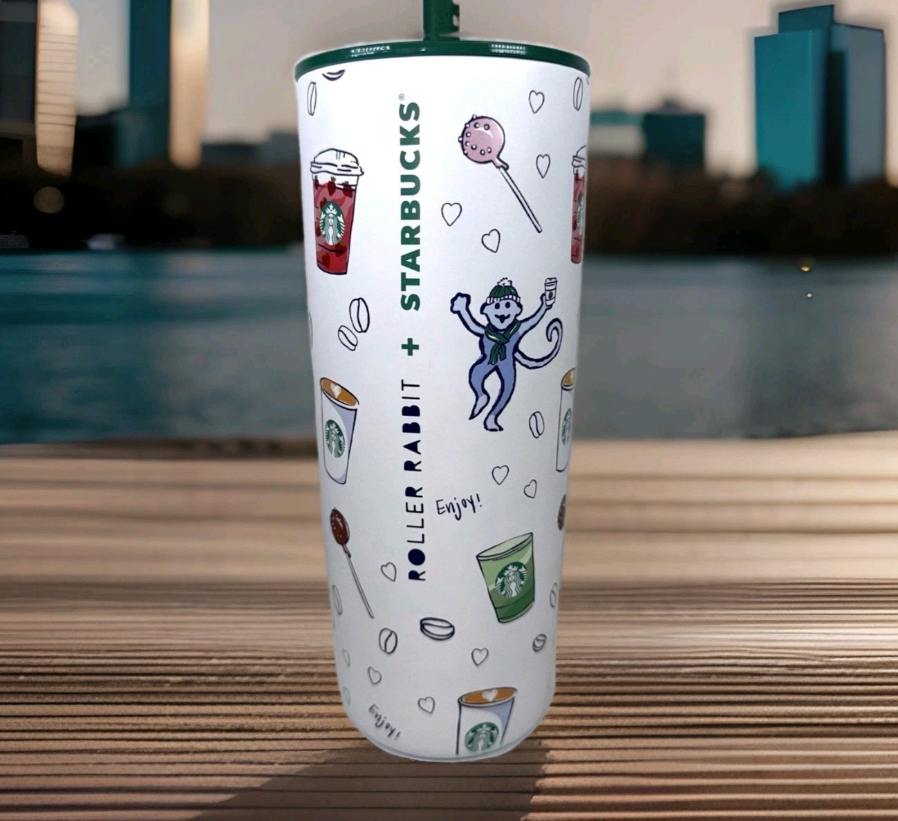 Starbucks x Roller Rabbit 2025 Limited Edition Stainless Steel Tumbler Cup New