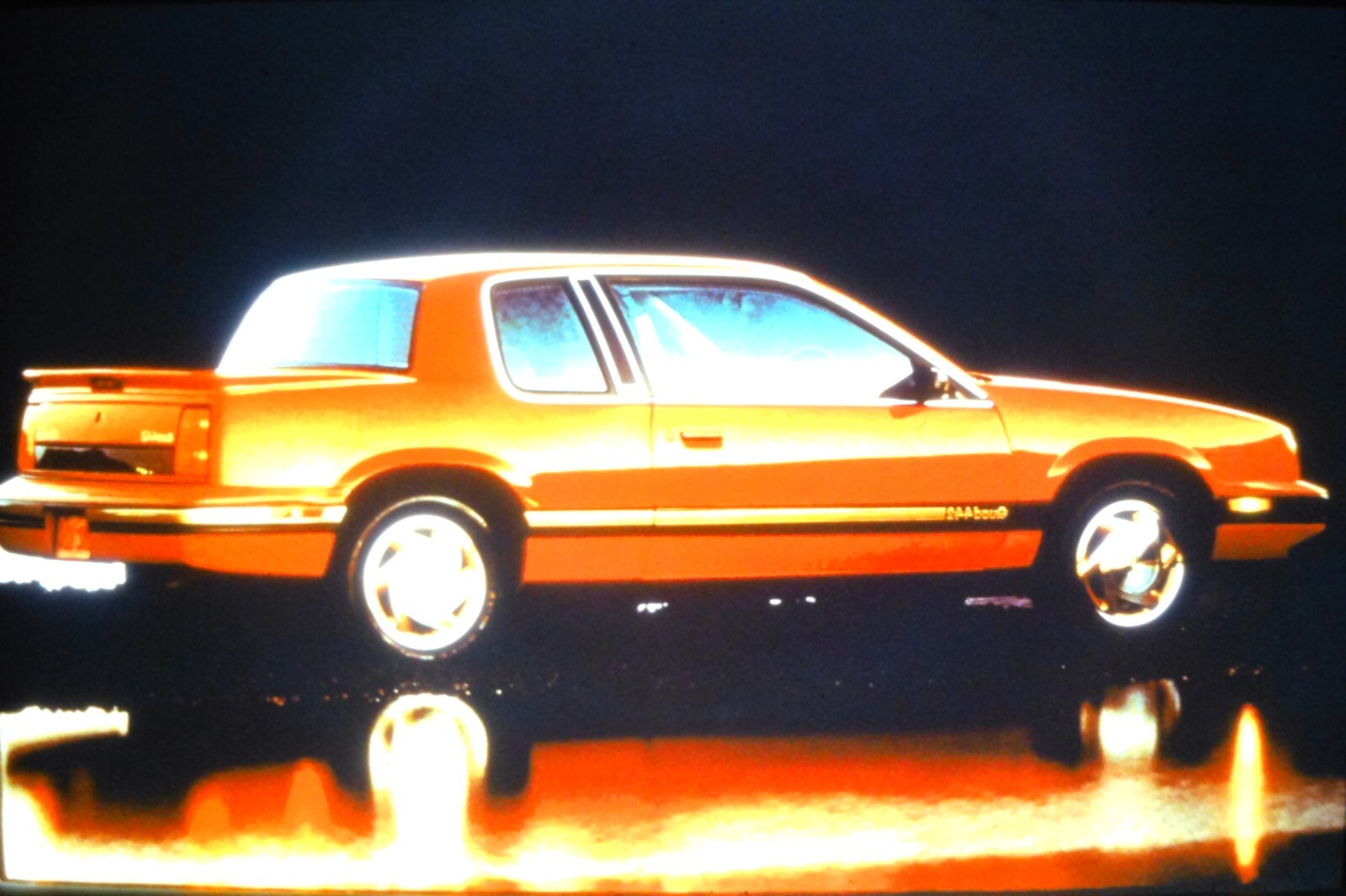1991 OLDSMOBILE CUTLASS CALAIS QUAD 442 Vintage press Photo Slide
