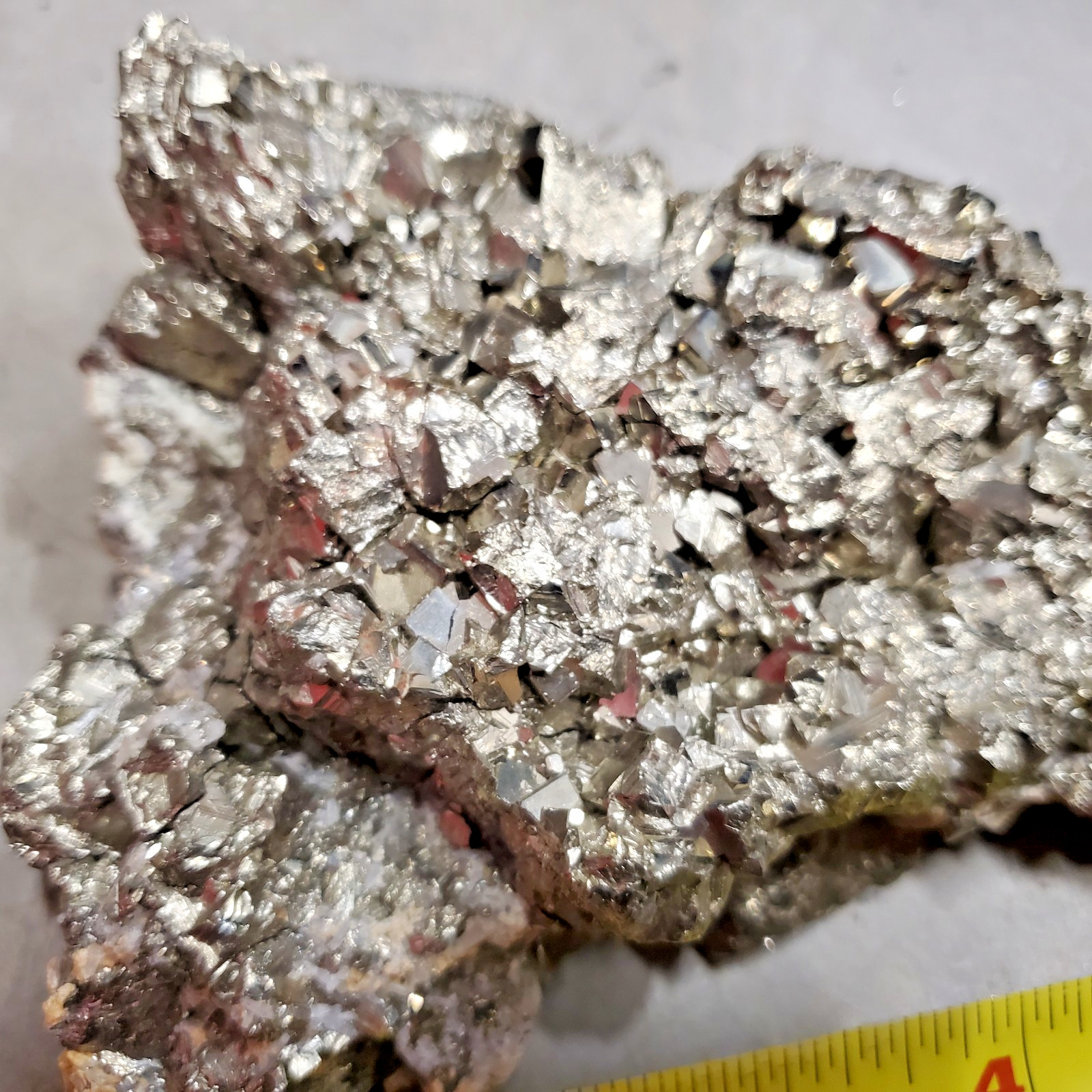 Huge Cubic Pyrite Cluster Display Specimen Almost 3 pounds