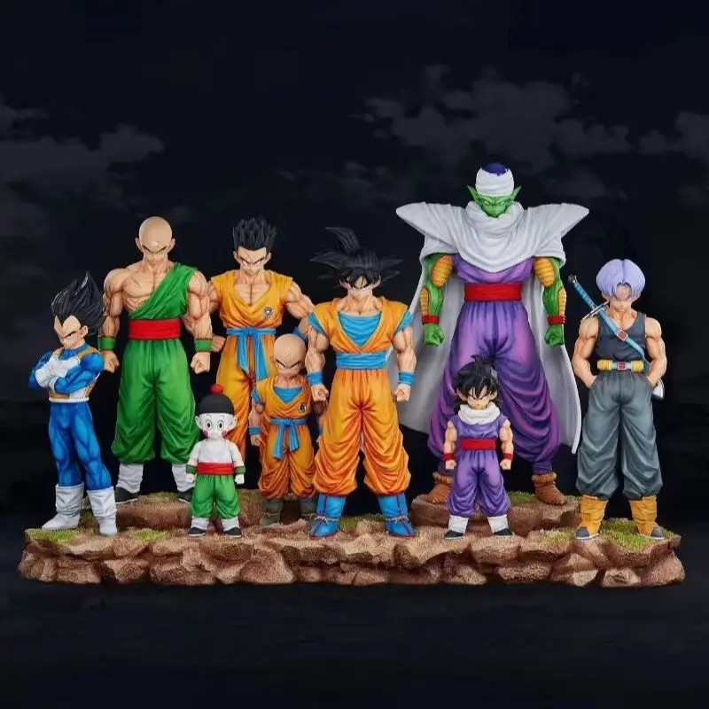 Dragon Ball Z Action Figures Krillin Son Gohan Trunks 28cm PVC Model Statue Toy
