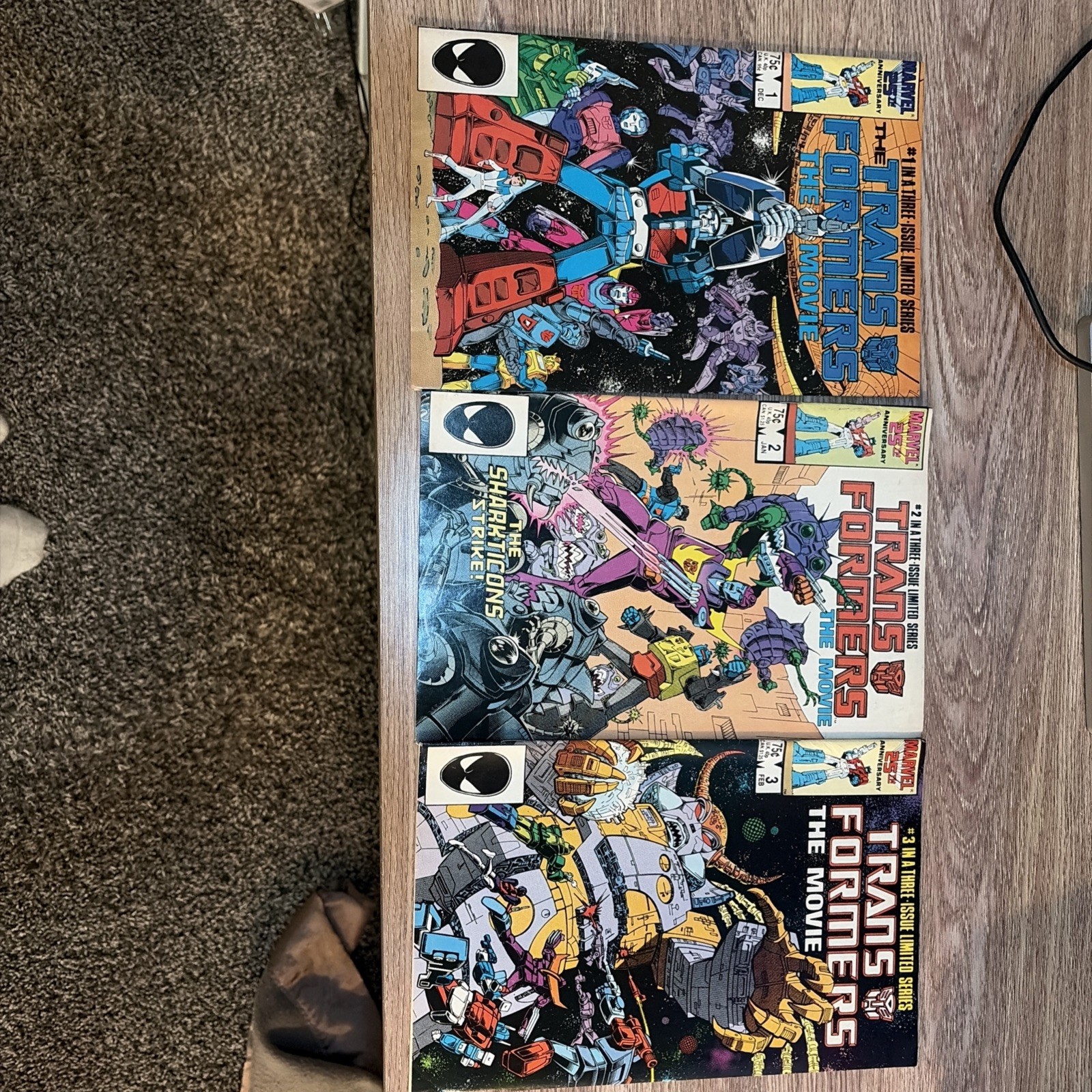Transformers The Movie # 1-3 (complete set), 1986 NM!!