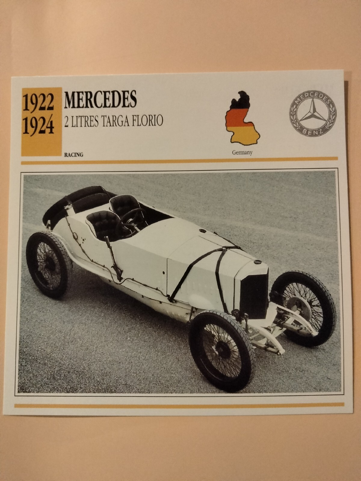 CLASSIC CARS Atlas Editions 1922/24 MERCEDES 2 liters Targa Florio free ship