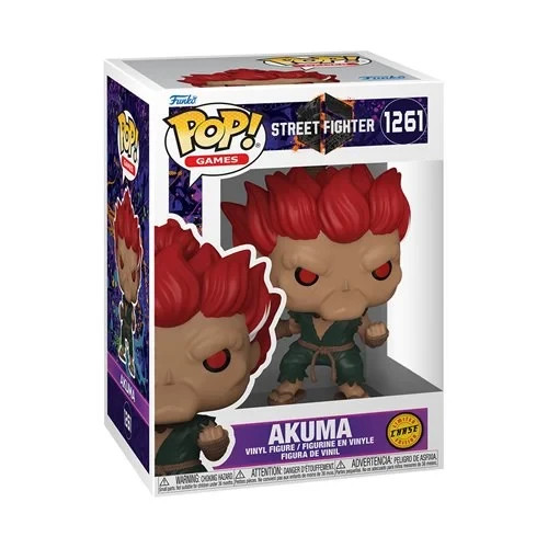 PRE-ORDER Funko Pop! Street Fighter : Akuma #1261 Chase Figure With Protector