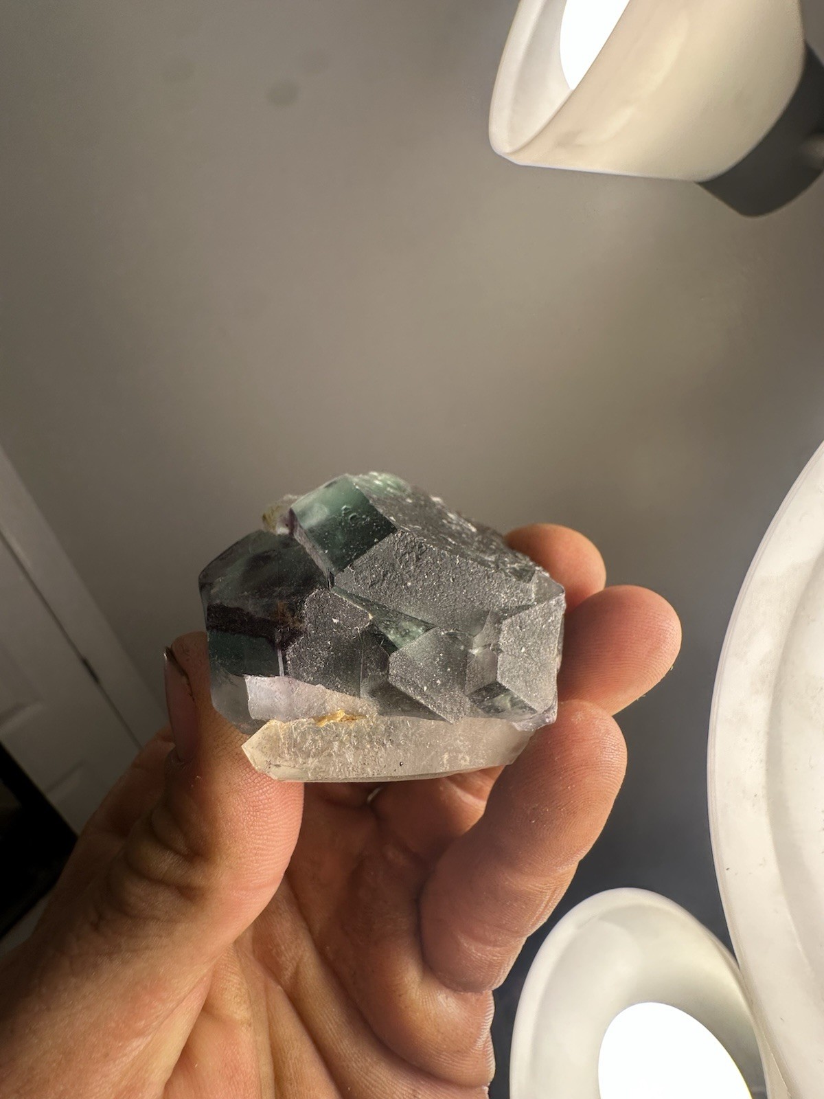 Multi Colored Unique Formation Fluorite With Quartz From The Erongo Mountains