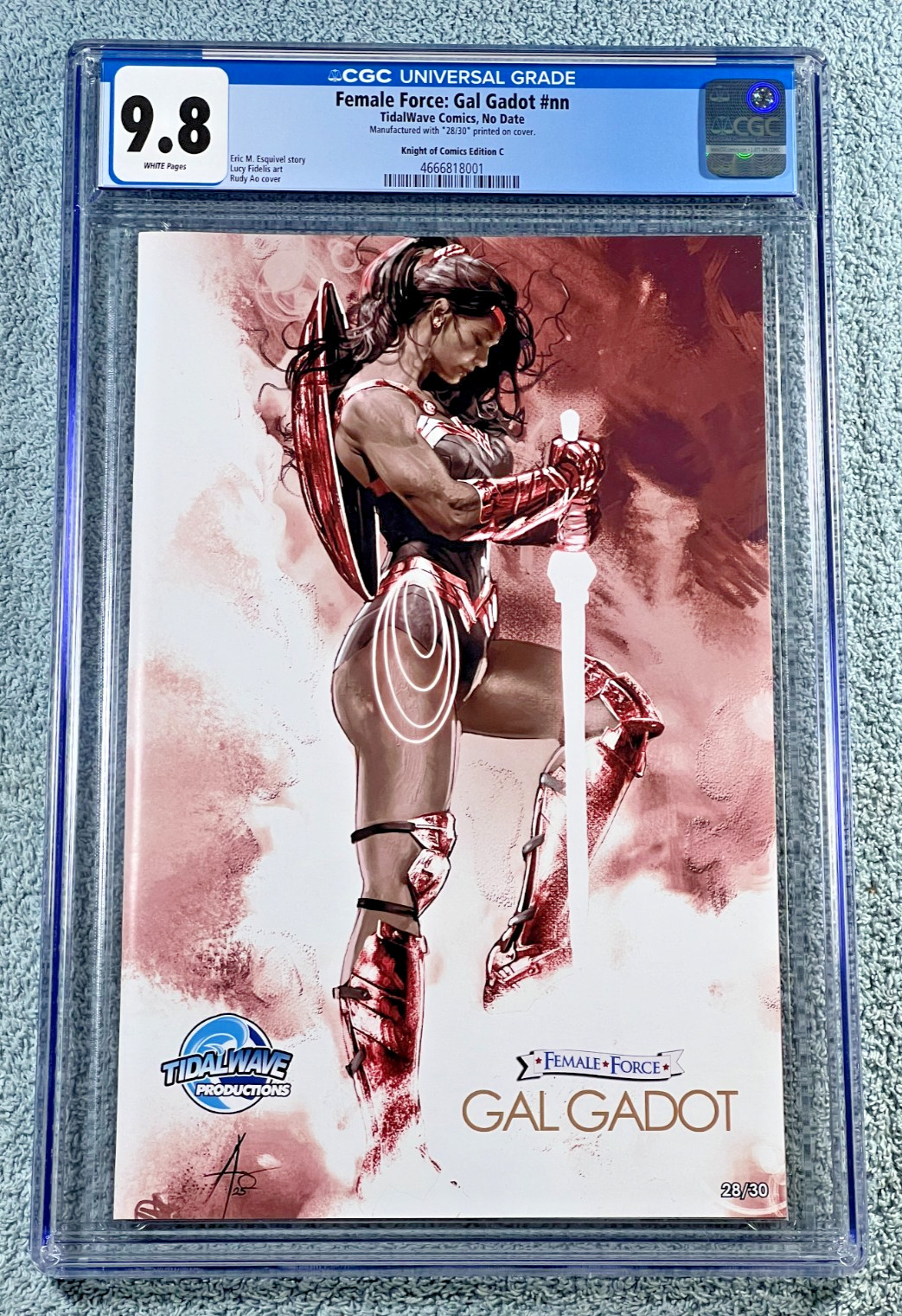 Gal Gadot Wonder Woman CGC 9.8 Rudy AO ROSE GOLD Trade Variant LTD 28 of 30