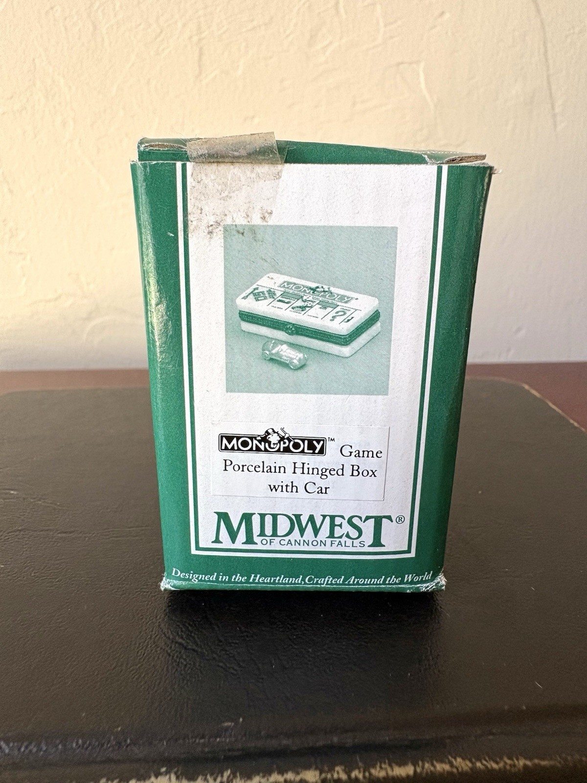 PHB Midwest Cannon Falls Hinged Trinket Box Monopoly Game Board Trinket NIB