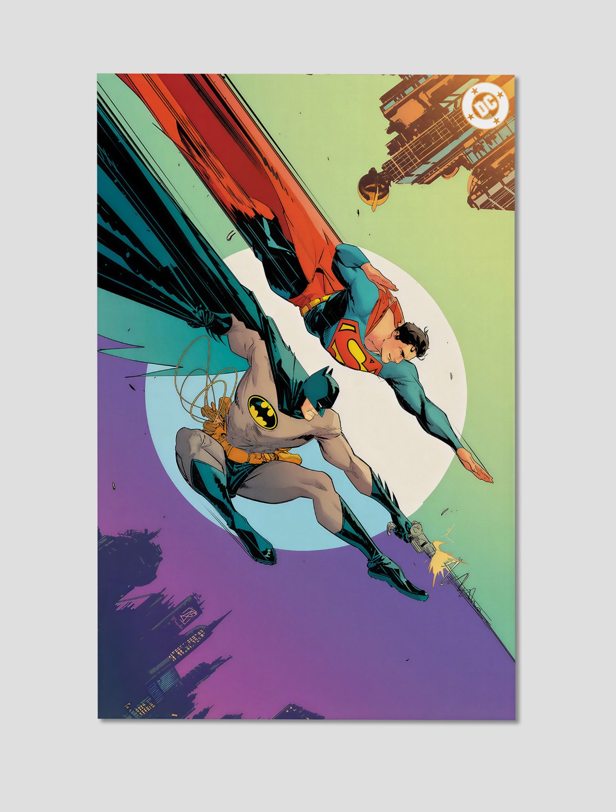 Batman Superman World’s Finest #33 Giclee Print Poster 11×17 DC Wall Art