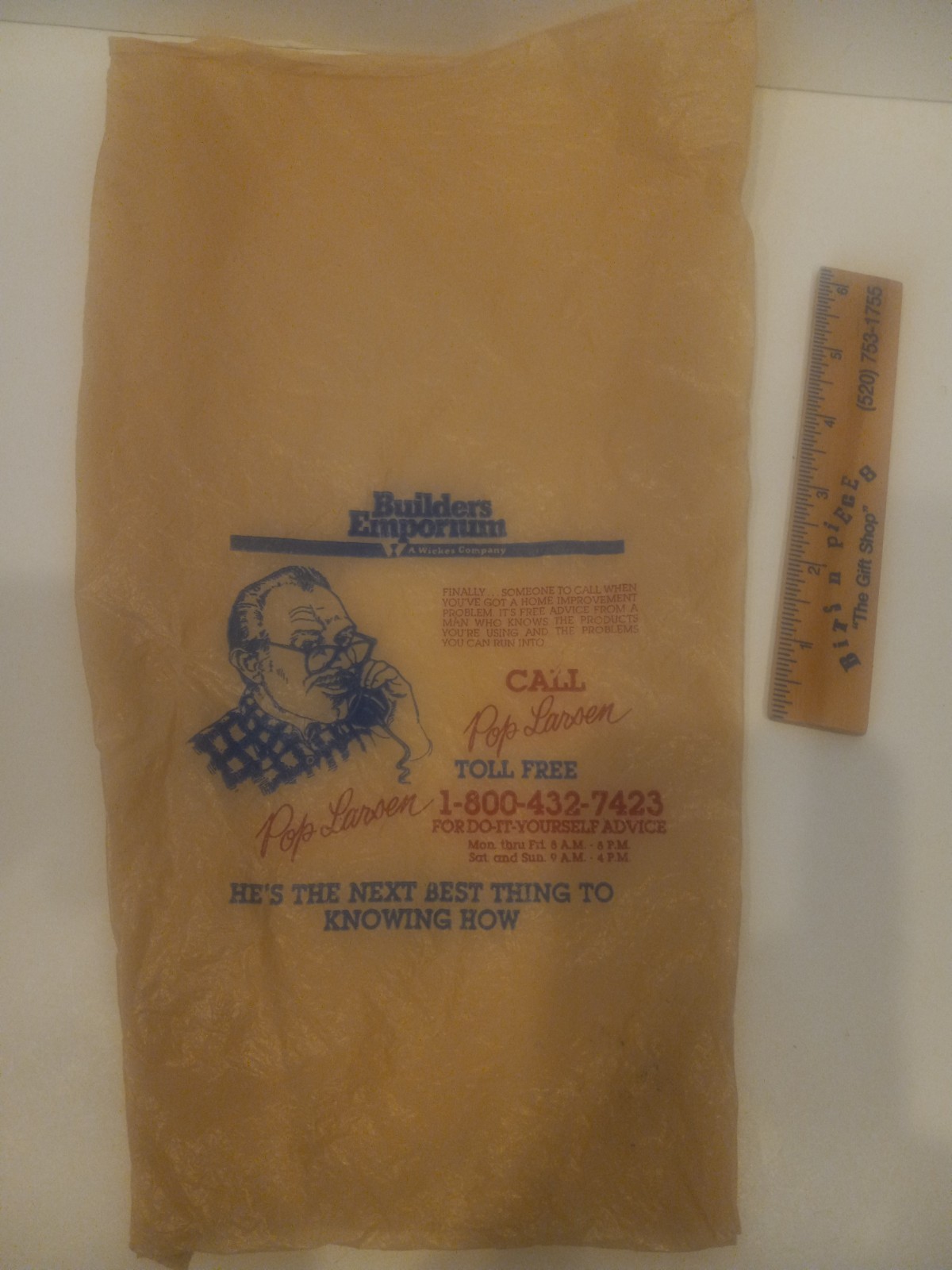 Vintage Builder’s Emporium Hardware Store Plastic Shopping Bag – Pop Larsen!