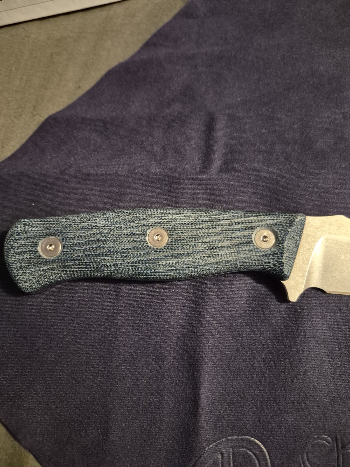 * CAROTHERS PERFORMANCE KNIVES * BASIC FIELD KNIFE * MAGNACUT * BLUE MICARTA *