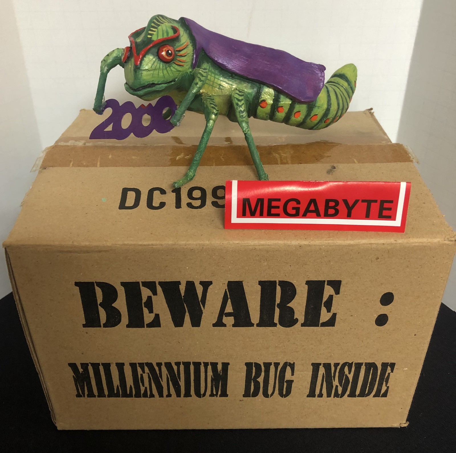 Retired David Decamp Megabyte 2000 Y2K Millennium Bug Figure NEW in Original Box