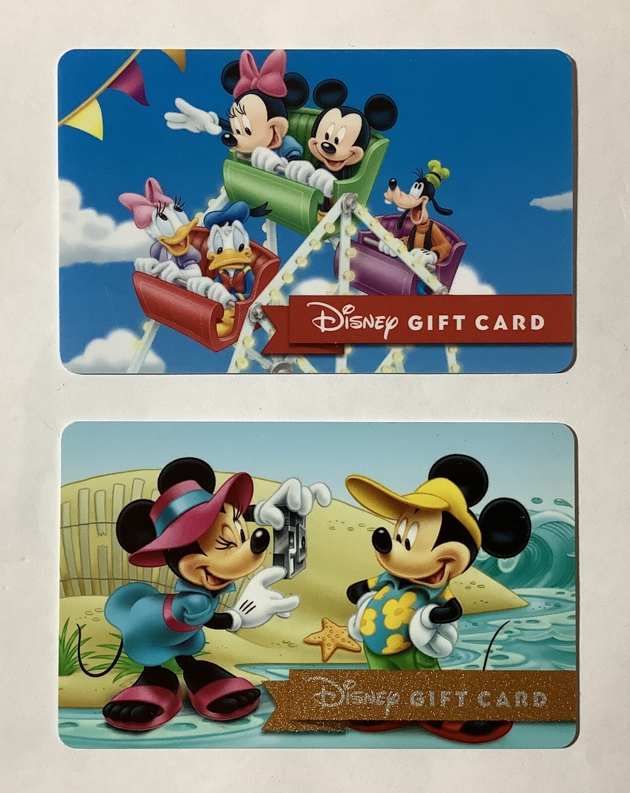 Collectible Disney Gift Cards – Mickey & Minnie Mouse And On the Ferris Wheel
