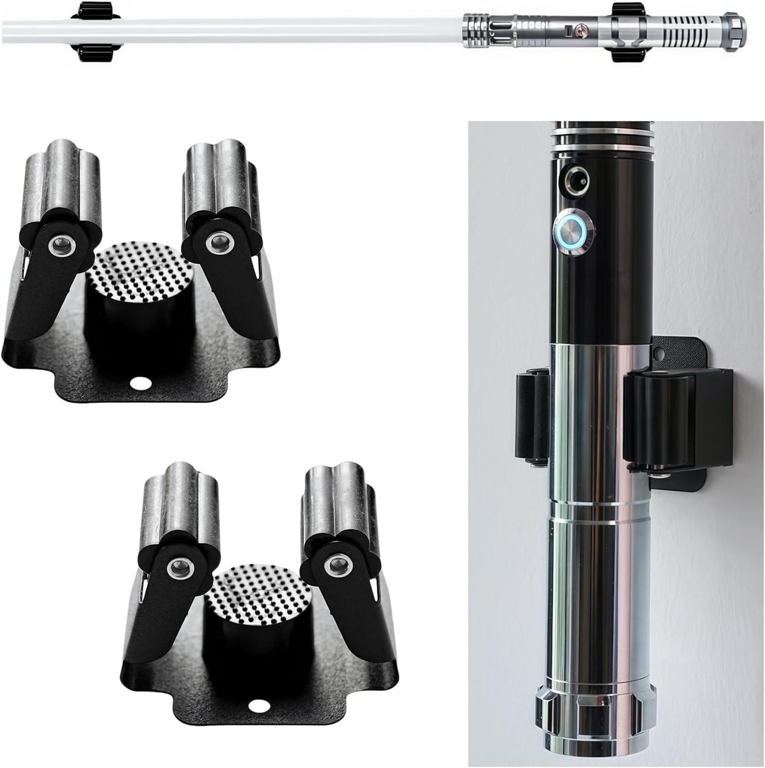 Adjustable Lightsaber Wall Mount Vertical Display Stand Horizontal Light Saber