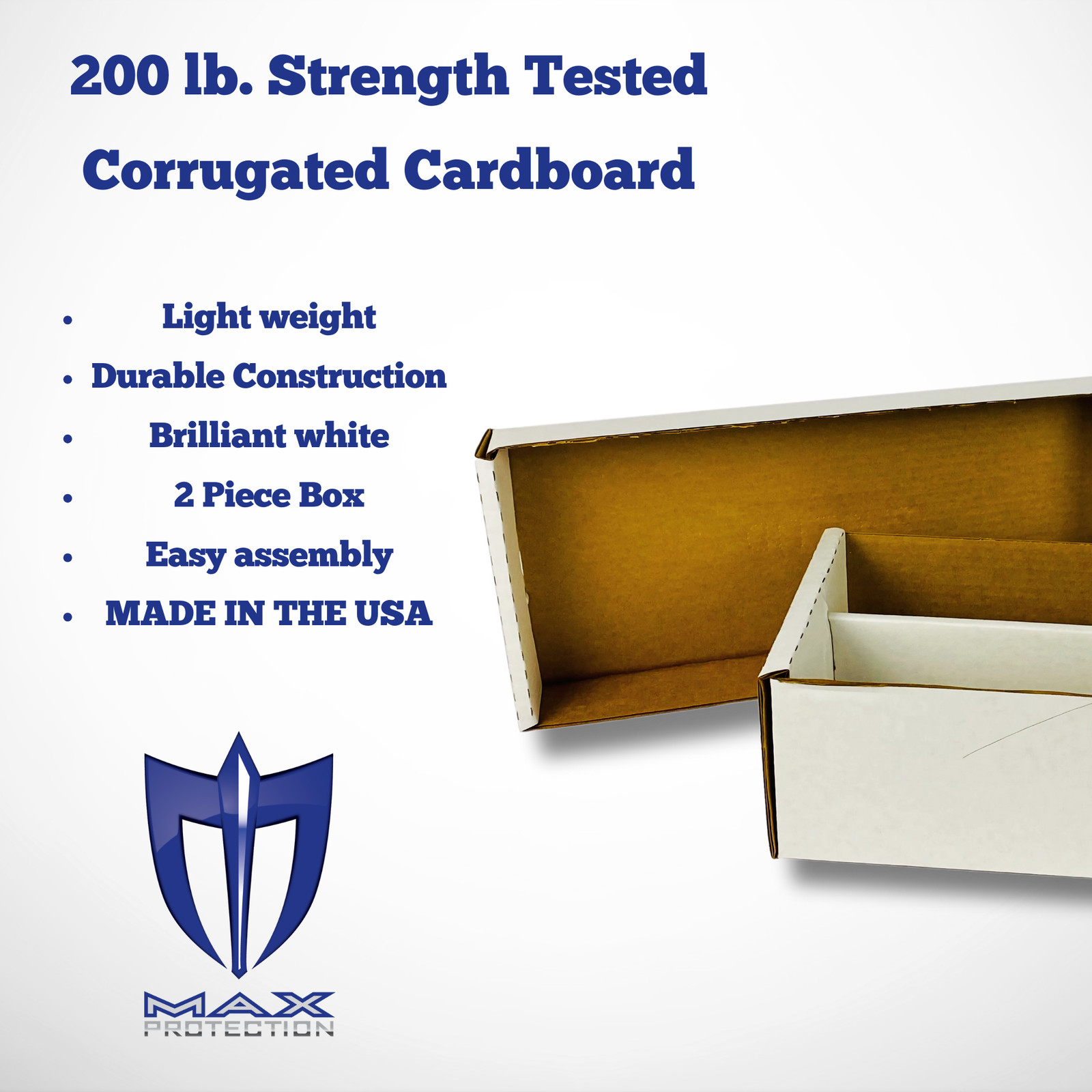 7-Pack • Max Pro Shoe 1600ct Trading Card Storage Box Holds Topload Made in USA