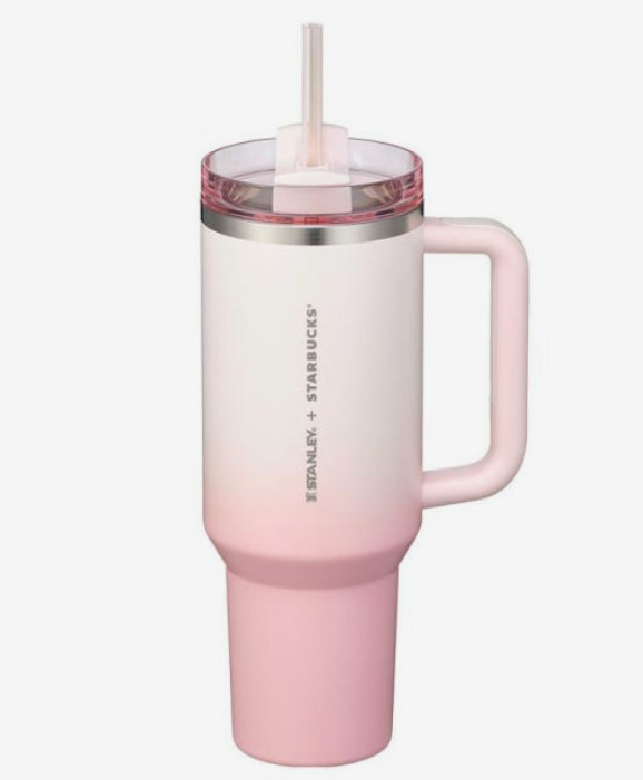 Starbucks Korea 2024 SS Stanley Pink Quencher Tumbler 1183ml 40oz New