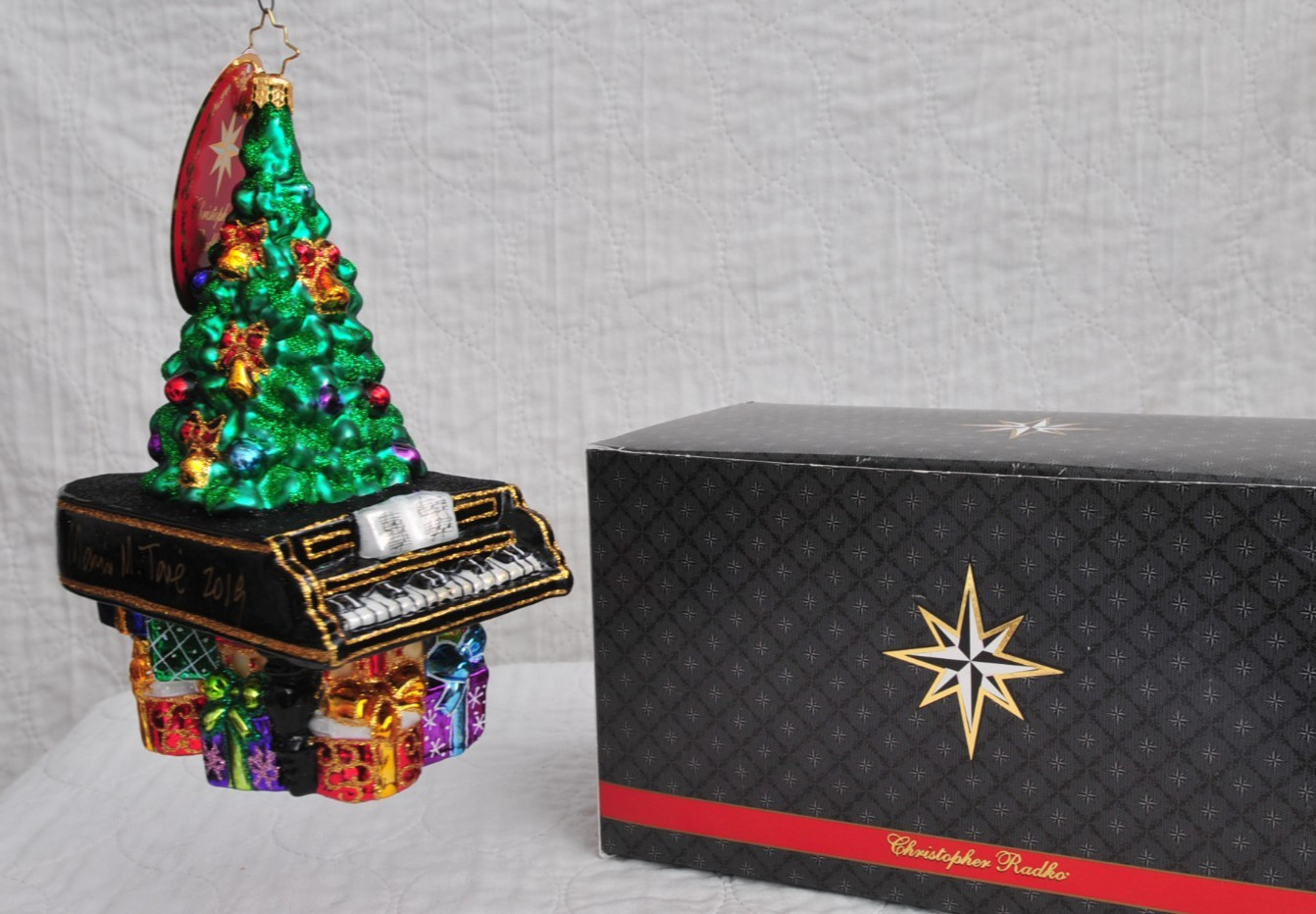 Vtg. Christopher Radko 2018 “Treetop Concerto” Ornament w/tags Signed Mario “EC”