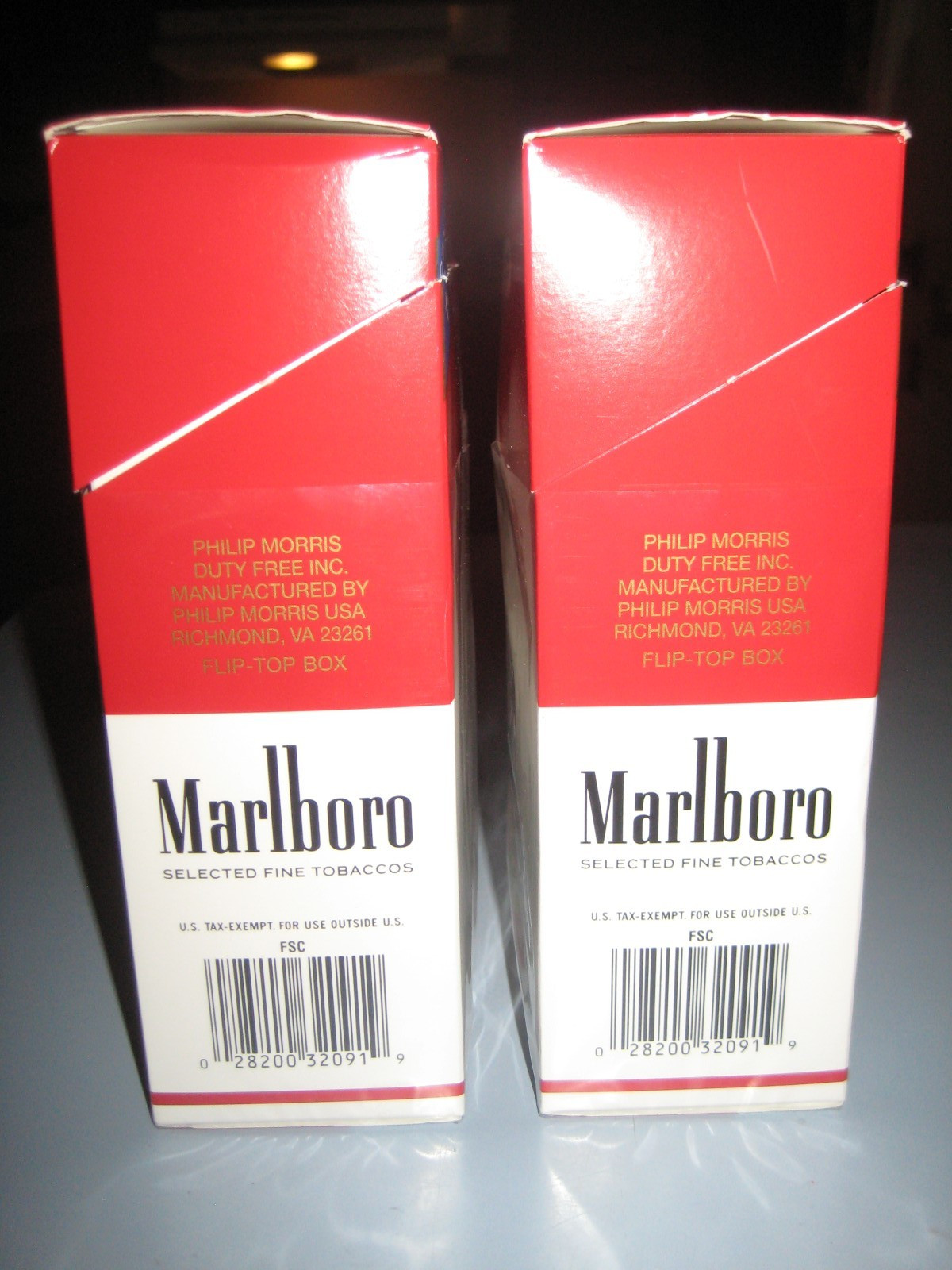 2-Empty Marlboro cigarettes Flip top Box Boxes Large package 10 Pack Cartons HTF