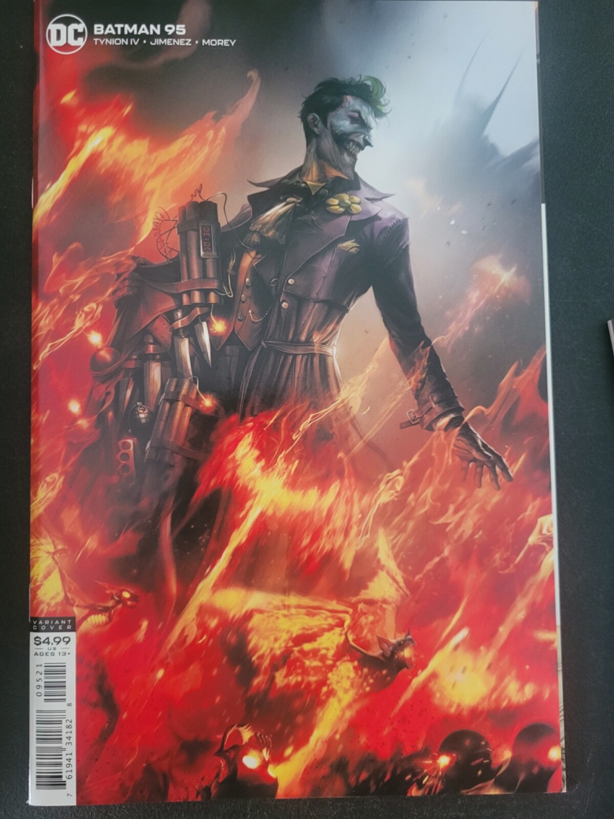 BATMAN #95 (2020) DC COMICS THE JOKER WAR Part 1! CARDSTOCK VARIANT COVER