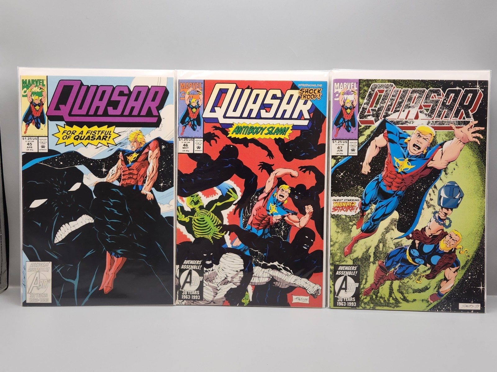 Quasar #1-60 Incomplete Lot Of 48 Marvel Comics 1989/Free Shipping