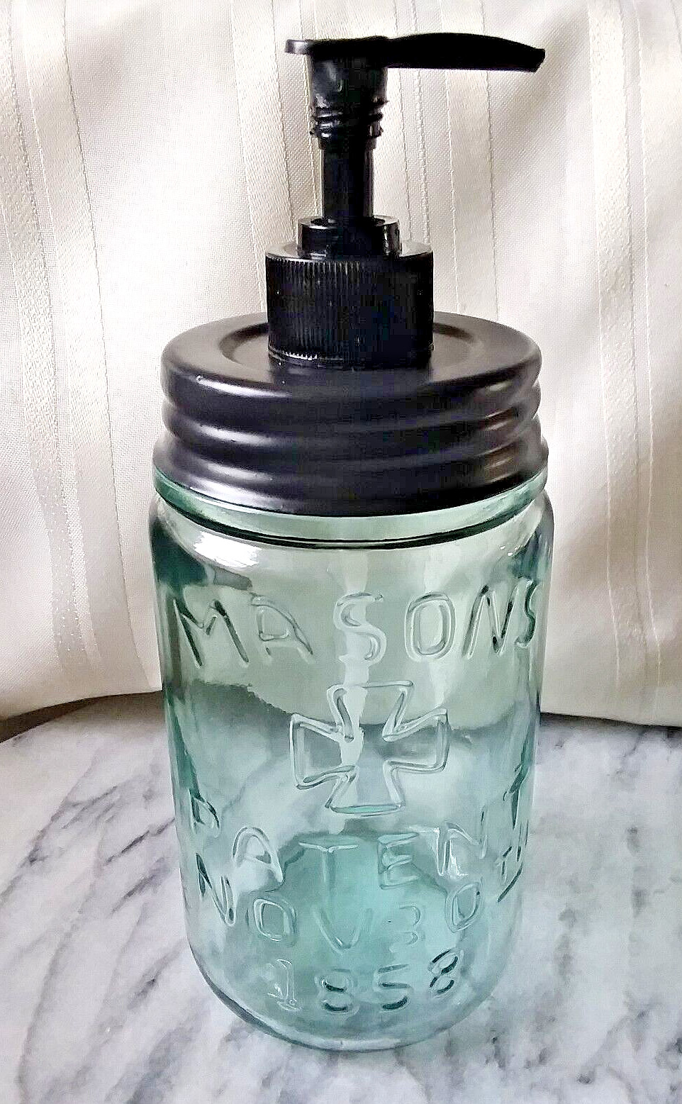 Soap Pump Dispenser ~ Rust Proof ~QUALITY ~ Antique Reproduction ~ Masons Patent