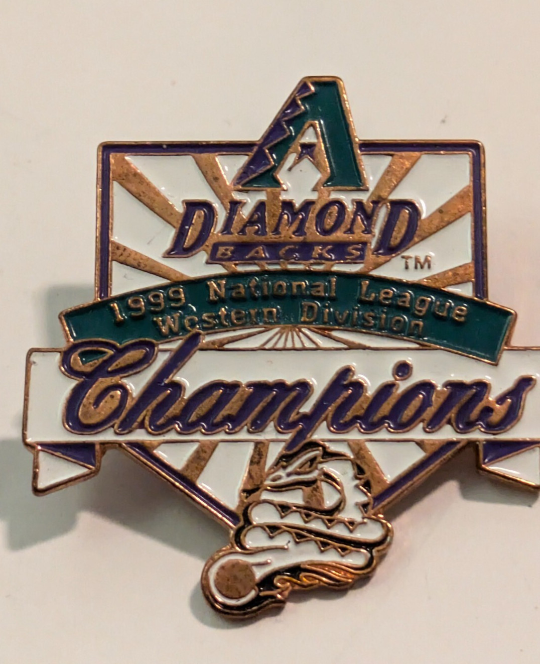 Arizona Diamondbacks Baseball 1999 National League Division Champions Lapel Pin