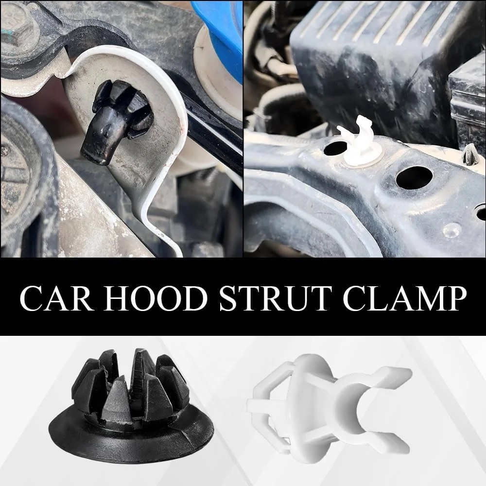 4PCS Hood Prop Rod Clips, Automotive Clips, Car Engine Hood Support Prop Rod Gro