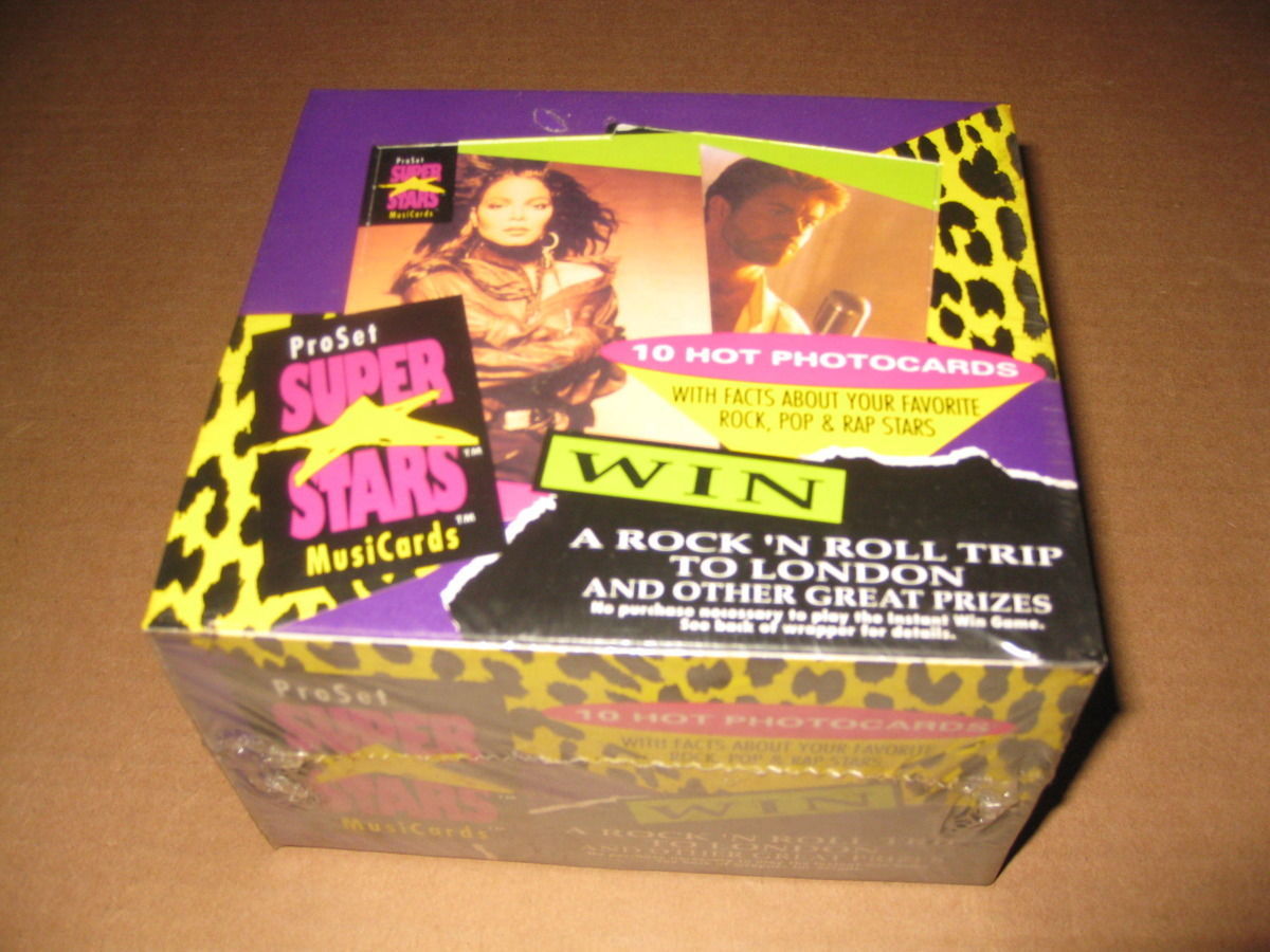 Super Stars Musicards Series 1 Trading Card Box