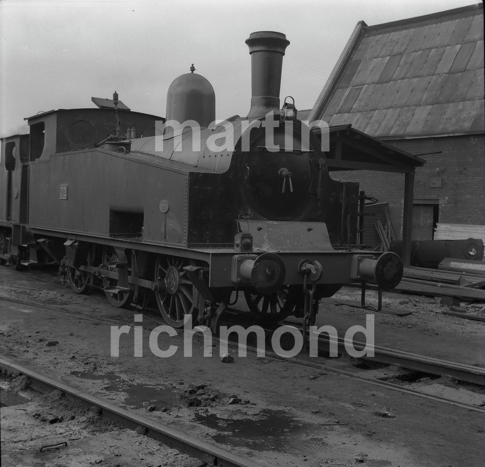 Manchester Ship Canal 0-6-0T no. 72 6 x 6 cm Railway Negative RN544