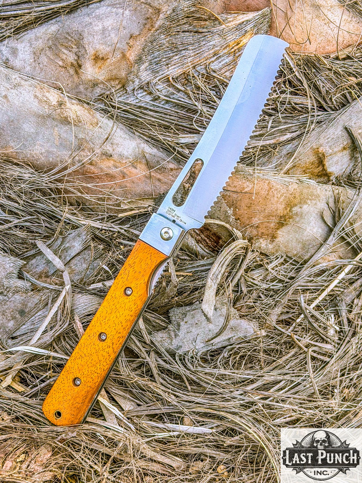 9″ Serrated Blade Liner Lock Chef Kitchen Pocket Folding Knife Steel Bolster Wo
