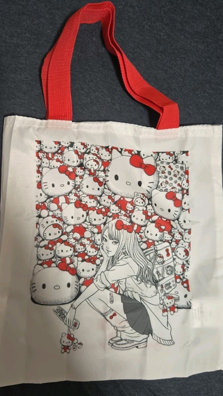 JUNJI ITO × Sanrio characters HELLO KITTY Gal Tomie mini tote bag horror manga