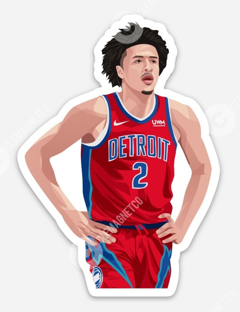 Detroit Pistons Cade Cunningham MAGNET – Vinyl NBA Michigan