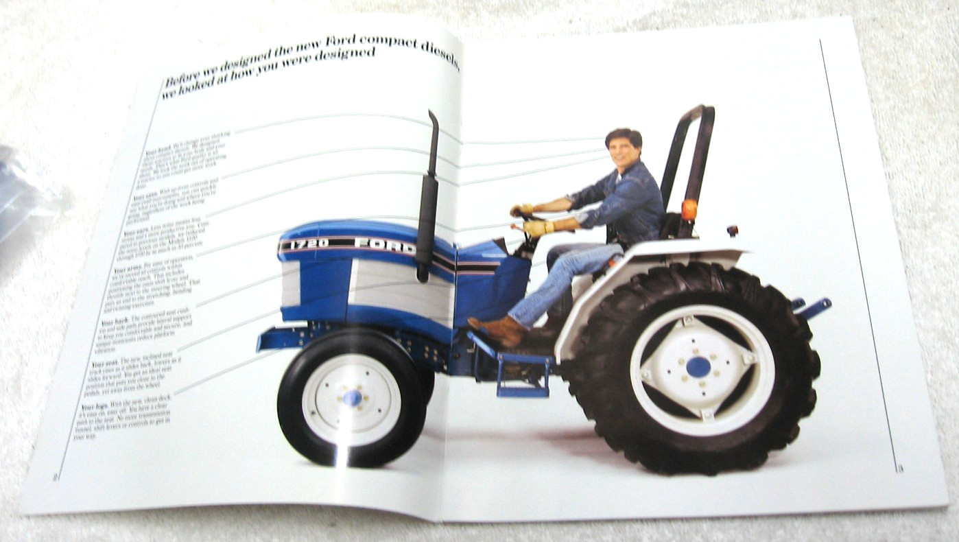 1990 FORD TRACTOR BROCHURE FARM COMPACT 1120 1220 1320 1520 1720 1920 2120