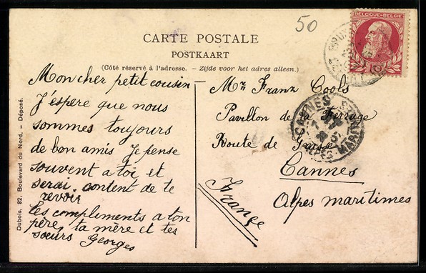Armée Belge, Lanciers, Postcard 1907