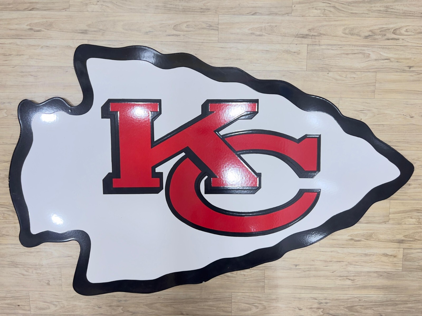 KANSAS CITY 60X38 INCHES PORCELAIN ENAMEL SIGN SINGLE SIDE