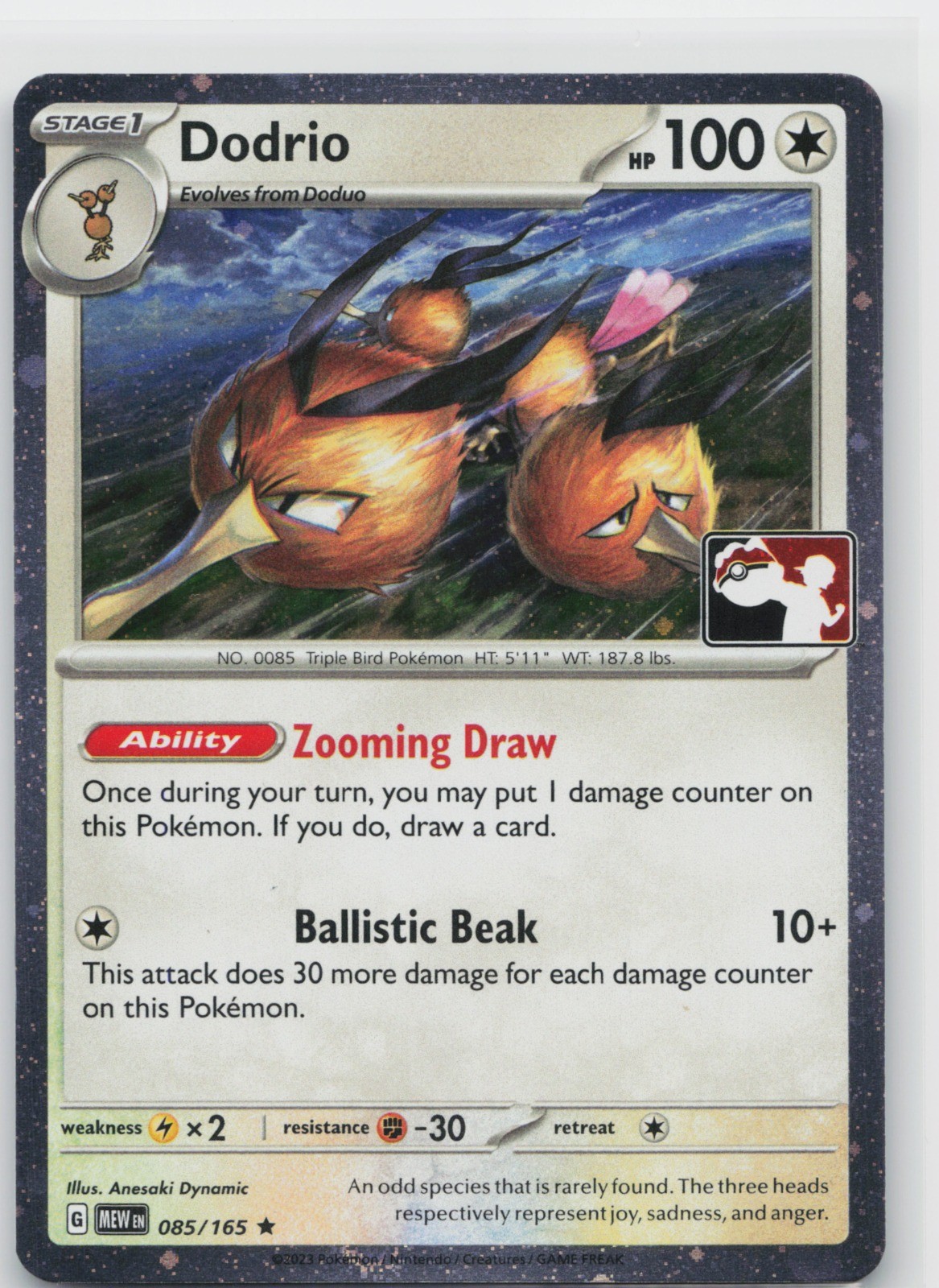 Dodrio 085/165 Prize Pack Series Cards Rare