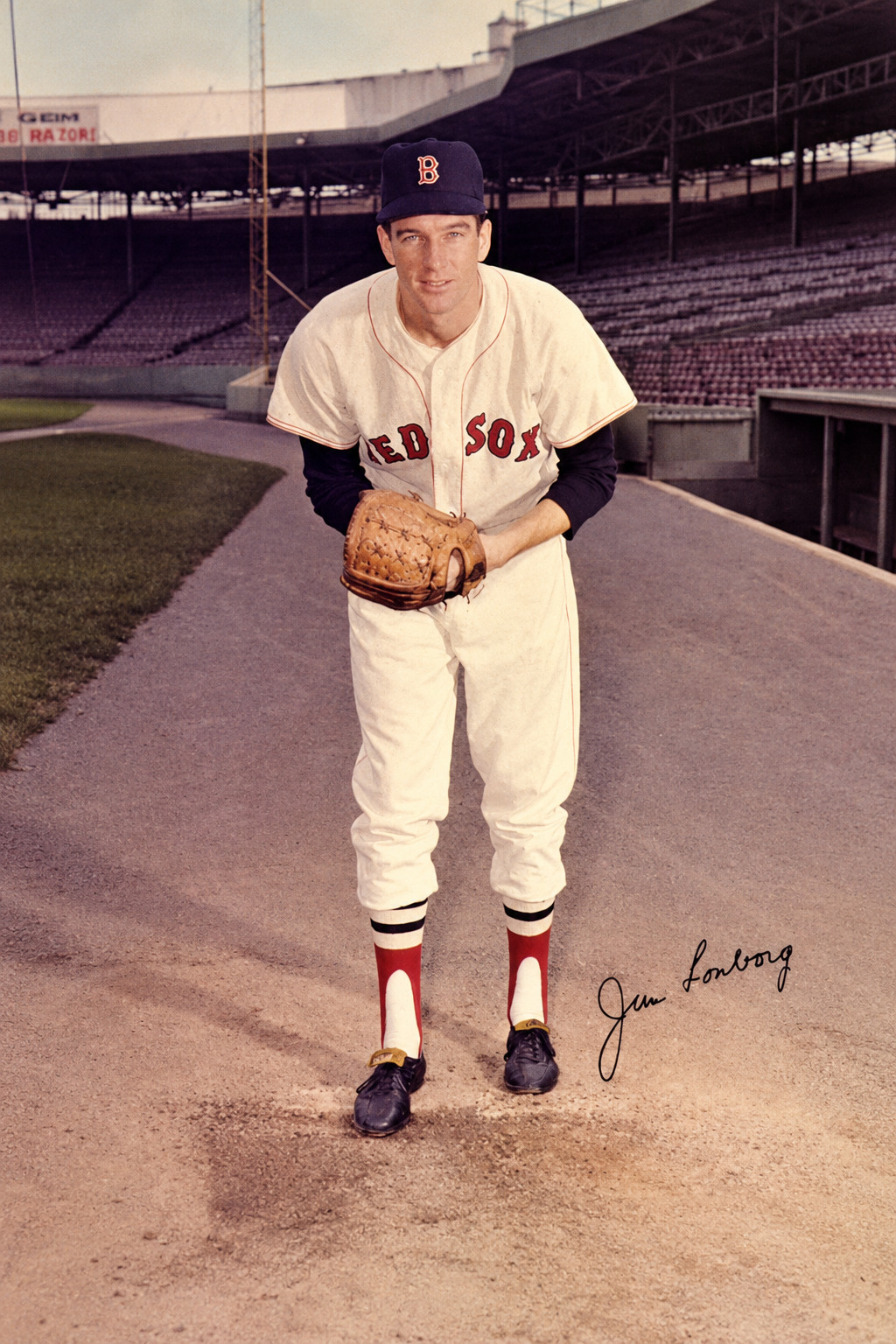 JIM LONBORG BASEBALL CARD *2×3 FRIDGE MAGNET* BOSTON RED SOX SOUVENIR GIFT MLB