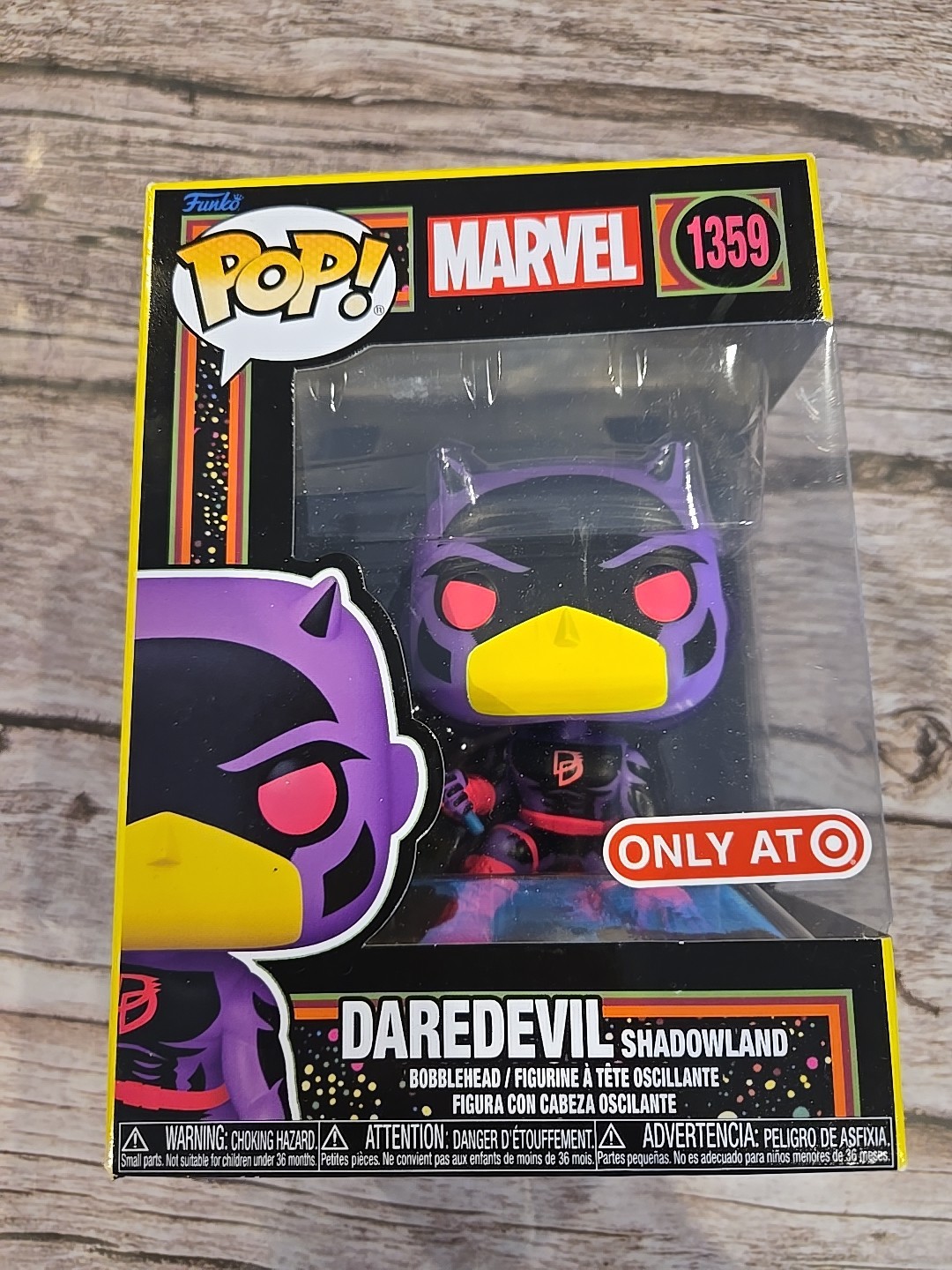 Funko Pop! Vinyl: Marvel Daredevil (Black Light) Target Exclusive #1359 (LR5)