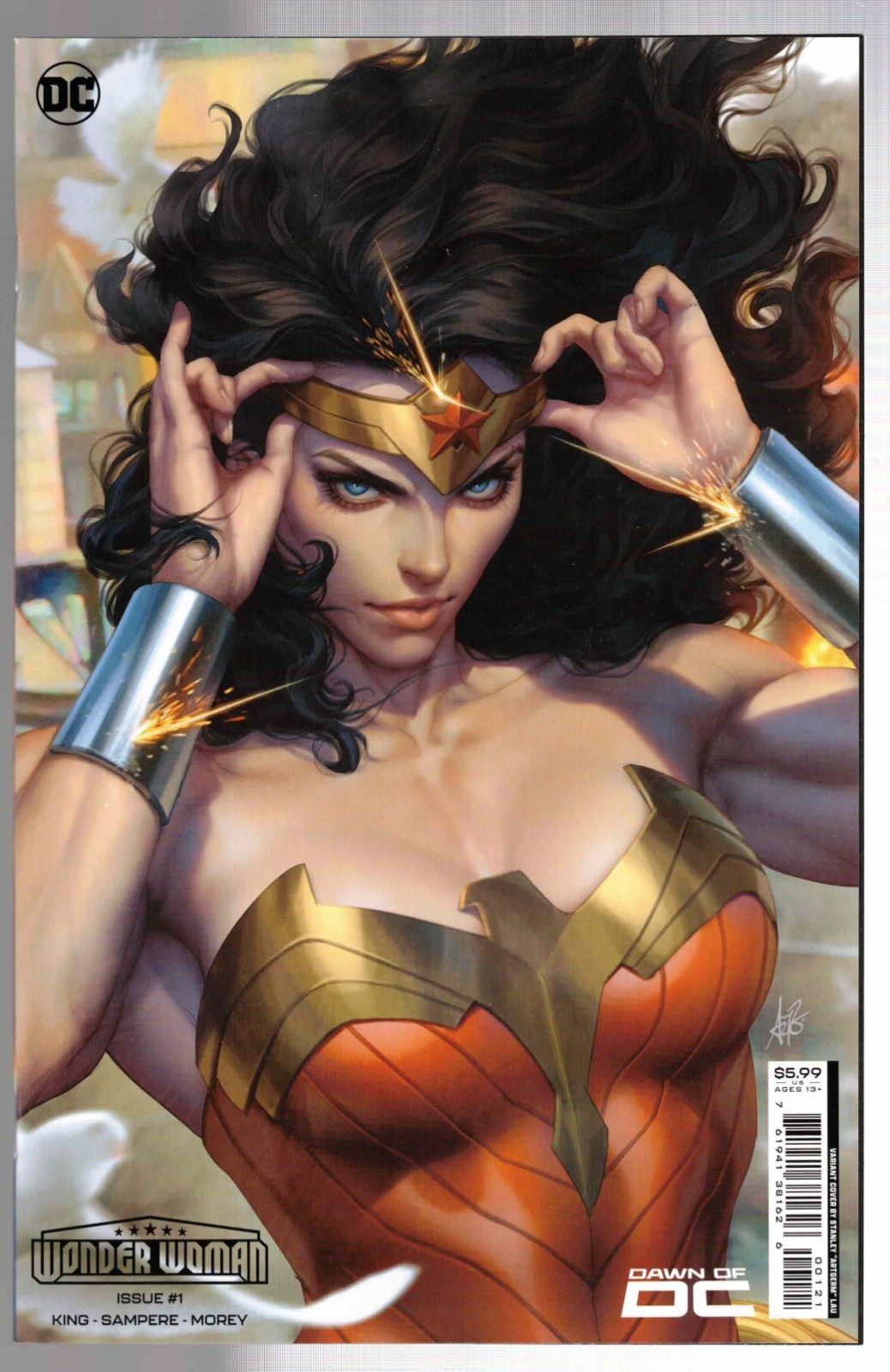 Wonder Woman #1 Stanley Artgerm Lau Variant Cover 2023 DC Comics Tom King