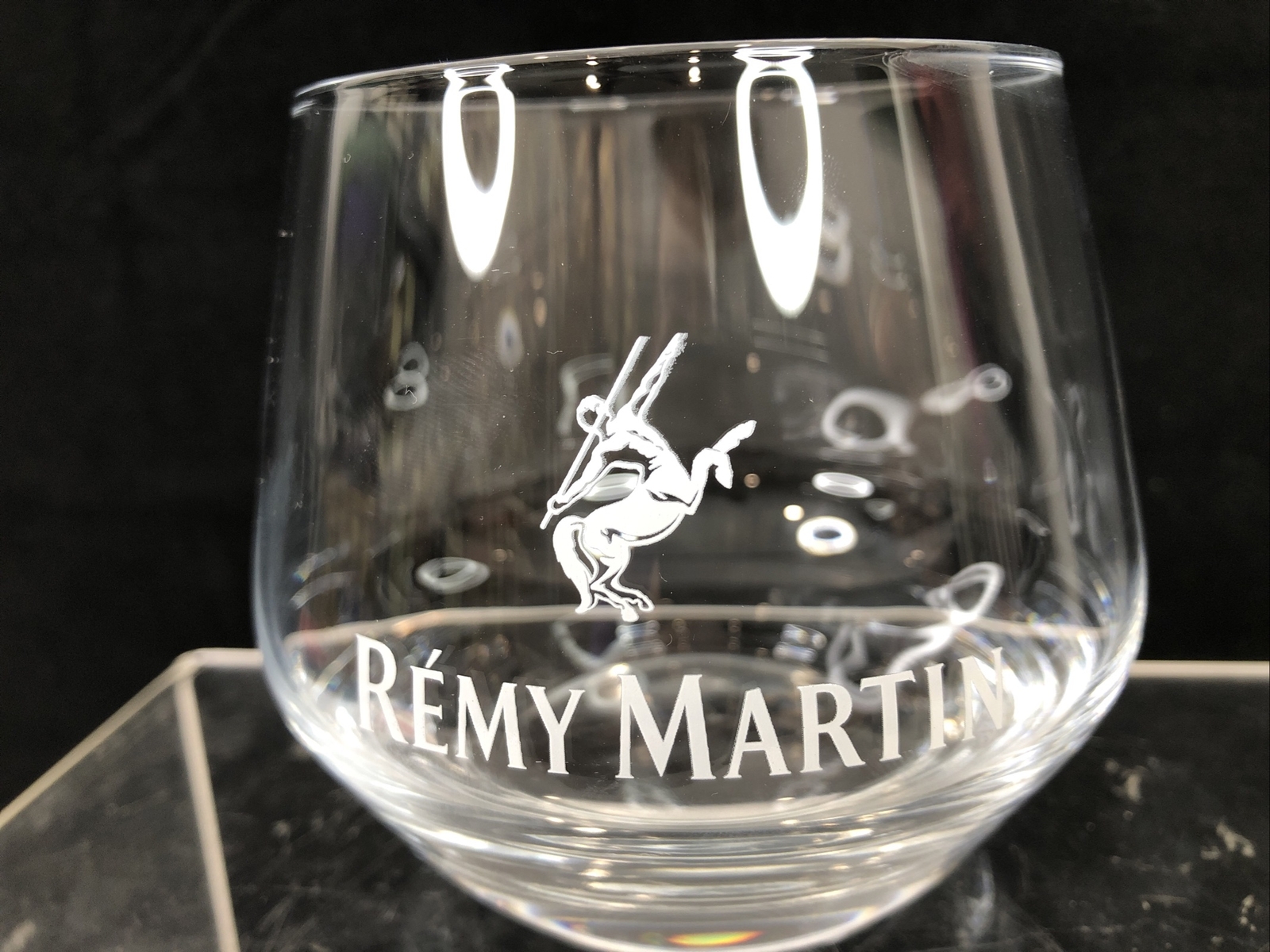 Remy Martin 10 Oz Rocks Glass Champagne Cognac Liqueur Barware EUC