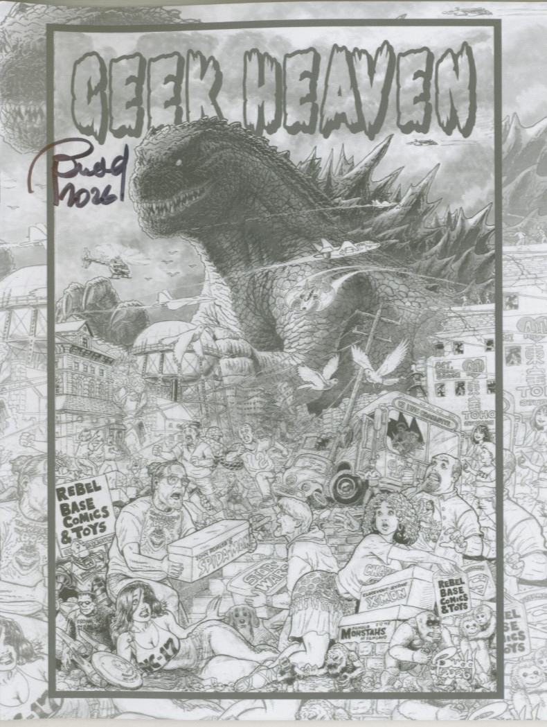 Budd Root SIGNED Cavewoman GEEK HEAVEN Heroes Con Ashcan Preview Sketch Book