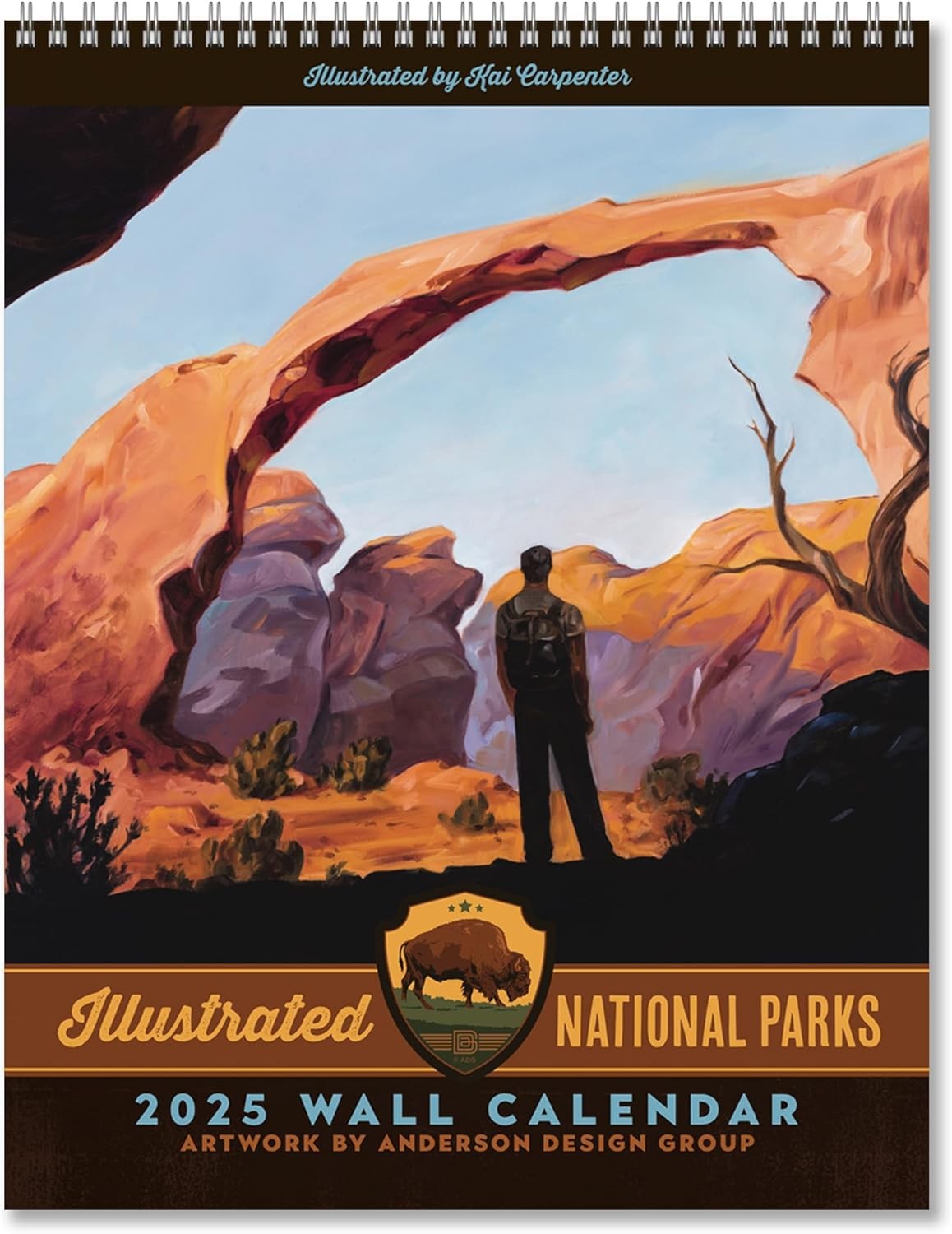 Americanflat 2025 Wall Calendar – Scenic National 10×13, Park