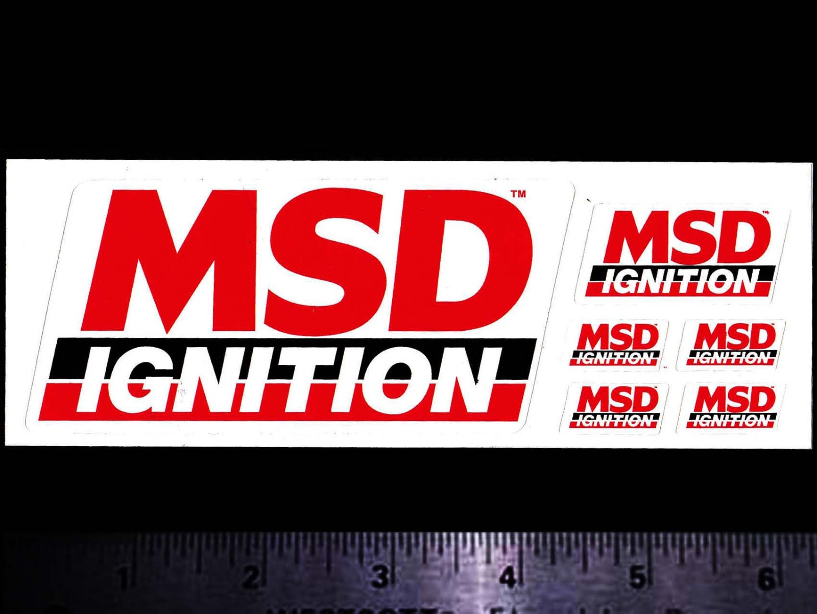MSD IGNITION – Original Vintage 1980’s Racing Decal/Sticker Sheet NHRA Nascar