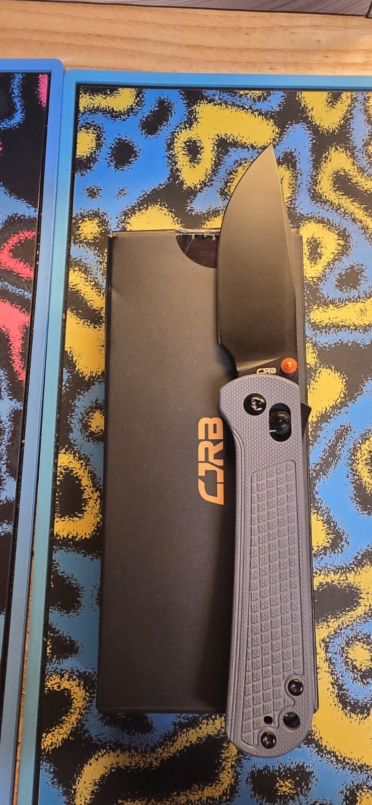 CJRB Bolt Recoil Lock V2 Blue-Gray G10 Folding AR-RPM9 Pocket Knife 1960BGY