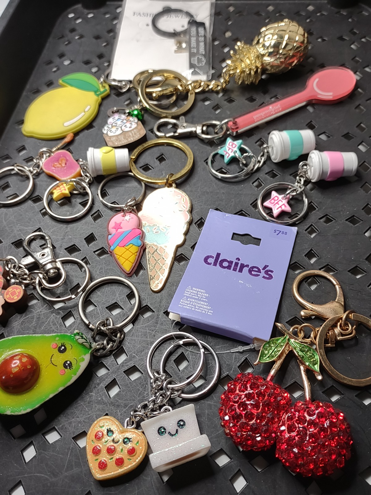 Lot Of Food And Drink Themed Keychain / Keyrings Keychain Lot FTPBM