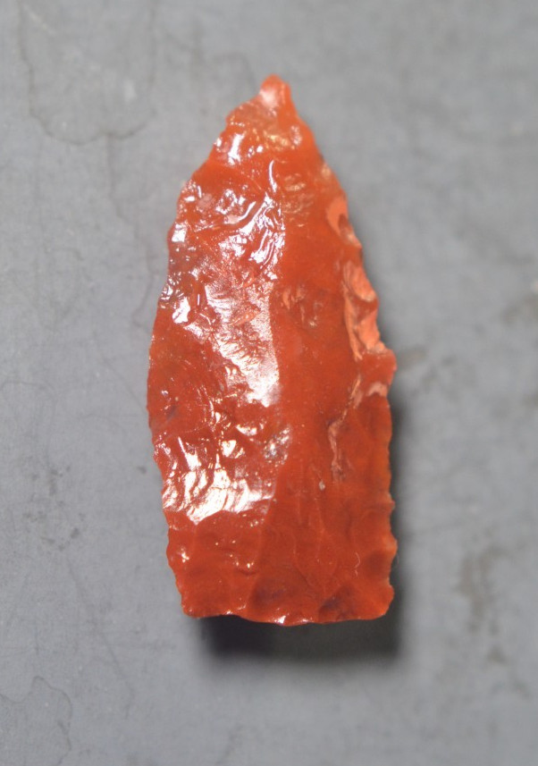 Authentic Modern Reproduction of Pre 1600 Utah Agate Arrowhead
